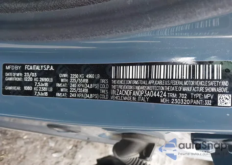 2023 Dodge Hornet Gt Awd из США, поврежденный, VIN ZACNDFAN0P3A04424